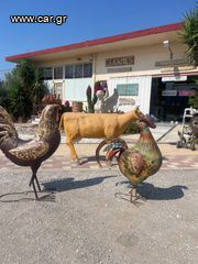 Γλυπτά απο ανακυκλωμένο μέταλλο  χειροποίητα έργα σε διάφορα μεγέθη και  τιμές αναλόγως