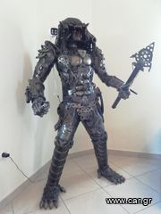 Μεταλλικό Χειροποίητο Γλυπτό Predator Alien