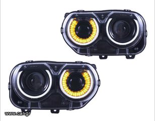 ΦΑΝΑΡΙΑ ΕΜΠΡΟΣ Full LED Projector Headlights - Set (CHALLENGER 15-21)