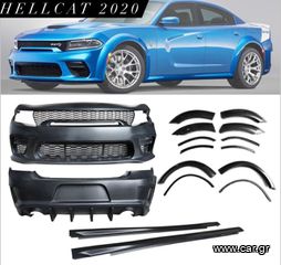 Body kit HELLCAT 2020 Style Full Set - Front & Rear Bumper, Wide Body, Diffuser, Side Skirts (CHARGER 15-22)