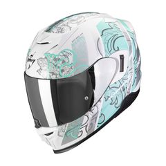 ΚΡΑΝΟΣ ΜΗΧΑΝΗΣ SCORPION EXO 520 EVO AIR FASTA WHITE LIGHT BLUE