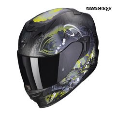 ΚΡΑΝΟΣ ΜΗΧΑΝΗΣ SCORPION EXO-520 EVO AIR MELROSE MAT BLACK YELLOW