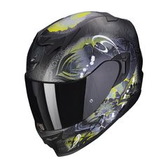 ΚΡΑΝΟΣ ΜΗΧΑΝΗΣ SCORPION EXO-520 EVO AIR MELROSE MAT BLACK YELLOW