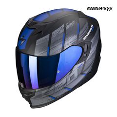 ΚΡΑΝΟΣ ΜΗΧΑΝΗΣ SCORPION EXO-520 EVO AIR MAHA MAT BLACK BLUE