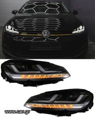 ΦΑΝΑΡΙΑ ΕΜΠΡΟΣ Osram Full LED Headlights LEDriving suitable for VW Golf 7 VII (2012-2017) Black Upgrade for Halogen.