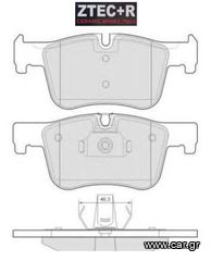 ZTEC+R CERAMIC Τακάκια BMW 1 (F20, F21) - 3 (F30, F80, F31, F34, G20, G21) - 4 (F32, F82, F33, F83, F36)