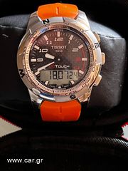 Tissot T Touch  II Expert Titanium Orange Rubber Strap