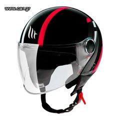 Κράνος MT Street Scope D5 κόκκινο gloss
