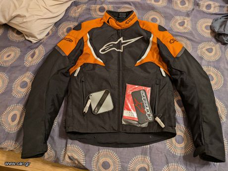 Alpinestars T-Jaws V3 Χειμερινό Ανδρικό Μπουφάν Μηχανής Αδιάβροχο Μαύρο SMALL