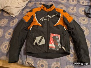 Alpinestars T-Jaws V3 Χειμερινό Ανδρικό Μπουφάν Μηχανής Αδιάβροχο Μαύρο SMALL