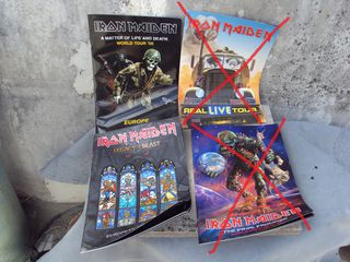 Iron Maiden 7" tourprogrammes κ.α