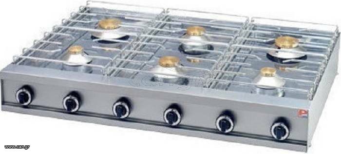 Panaritis Εστία Υγραερίου Εξαπλή 66kW 120x70x22cm