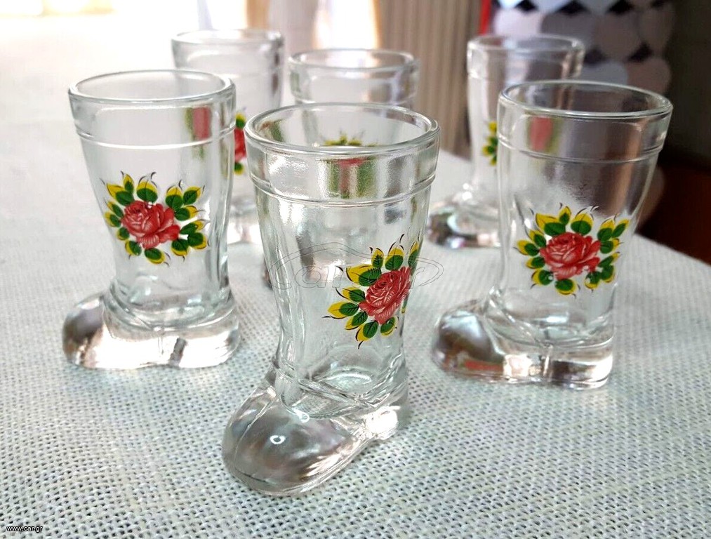 6 Vintage Ποτηρια Σναπς