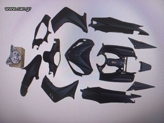 Κουστούμι Ματ Μαύρα με Φανάρι (12τμχ/Σετ) YAMAHA  CRYPTON X-135 L/C ΚΑΤΟΠΙΝ ΠΑΡΑΓΓΕΛΙΑΣ