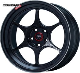 Enkei PF06 8x15" 4x100 ET25 (Made in Japan) Black Machined