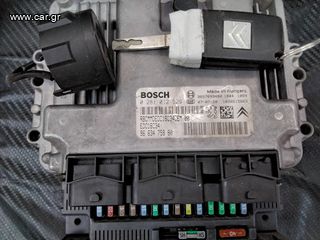 CITROEN C2 SET IMMO BOSCH 0 281 012 529,9663475880,EDC16C34,9664532580,BSI 2004 P10-00