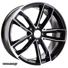 REPLICA AUDI STYLE 5232 18X8 5X112 ET42 BLACK MACHINED FACED