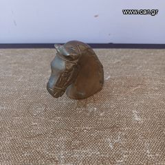 Μπρούτζινη προτομή αλόγου 6 εκ-thumb-1