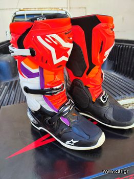 Alpinestars Boot Tech 10 Black/Red Fluo/Orange.Νο 9