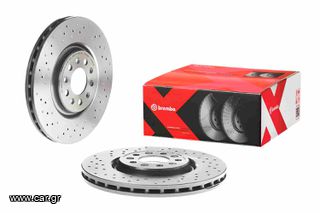 ΤΡΥΠΗΤΕΣ ΔΙΣΚΟΠΛΑΚΕΣ BREMBO 330 Χ 28 ΓΙΑ 4ΠΙΣΤΟΝΕΣ ΔΑΓΚΑΝΕΣ ΓΙΑ ALFA ROMEO BRERA , 159 , GIULLIETTA