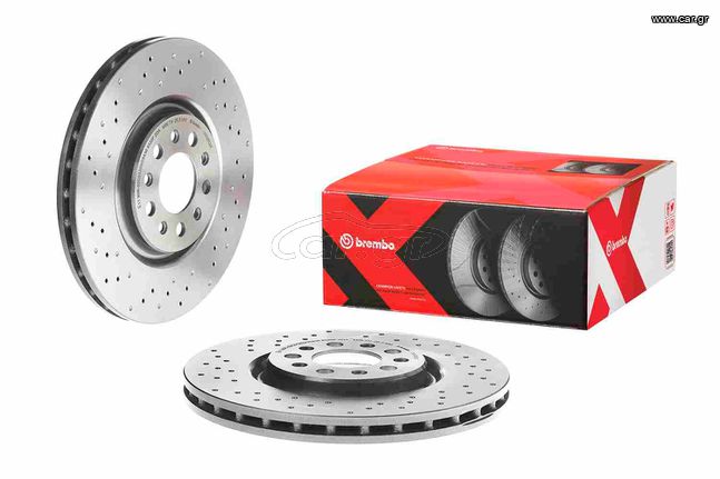 ΤΡΥΠΗΤΕΣ ΔΙΣΚΟΠΛΑΚΕΣ BREMBO 330 Χ 28 ΓΙΑ 4ΠΙΣΤΟΝΕΣ ΔΑΓΚΑΝΕΣ ΓΙΑ ALFA ROMEO BRERA , 159 , GIULLIETTA