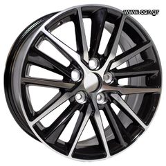 REPLICA TOYOTA STYLE 5809 17X7.0 5X114.3 ET45 BLACK MACHINED FACED