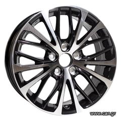 REPLICA TOYOTA STYLE 5343 17X7.0 5X114.3 ET45 BLACK MACHINED FACED