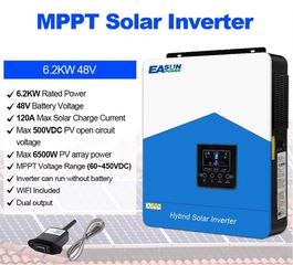 MPPT 48V 6200W WiFi Solar inverter Hybrid.