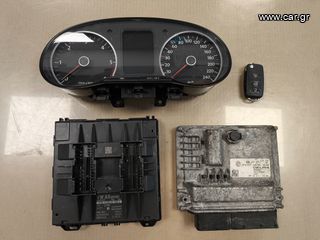 Σέτ εγκεφάλου (ECU KIT) με κωδικό 03P 906 021  Volkswagen Polo 6R 2010-2017 από κινητήρα CFW
