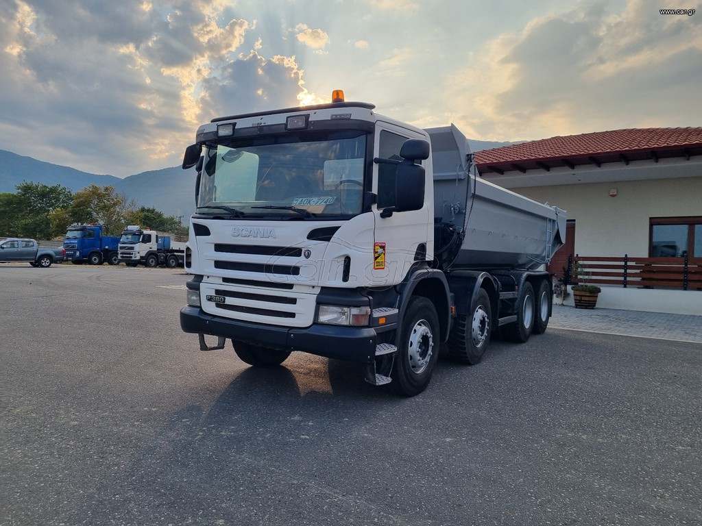 Ανατροπή Scania 2008 P380 8x4 με Retarder