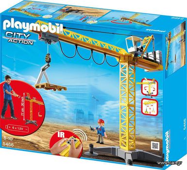 Playmobil City Action Μεγάλος Γερανός με Τηλεχειριστήριο