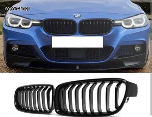 Μάσκες / Καρδιές Εμπρός BMW Σειρά 3 F30/F31 (2012-2019) Μαύρο Γυαλιστερό