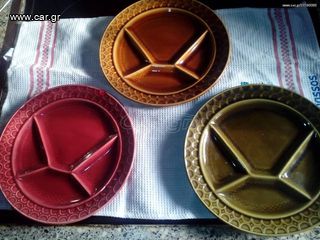 πιάτα πορσελάνης γαλλικά γκουρμέ 6 μεγαλα   εποχής 1940 60 με σφραγίδα αν θέλετε δεστε όλες τις αγγελίες μου κάτω από το όνομα μου ευχαριστώ για το χρόνο σας