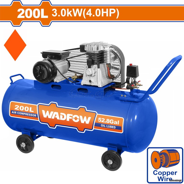 WADFOW ΑΕΡΟΣΥΜΠΙΕΣΤΗΣ ΙΜΑΝΤΑ 3kW / 4HP / 200Lit