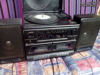 ραδιοπικαπ με διπλό κασετόφωνο συλλεξτικο κομμάτι εποχής.Αν θέλετε δεστε όλες τις αγγελίες μου κάτω από το όνομα μου ευχαριστώ για το χρόνο σας