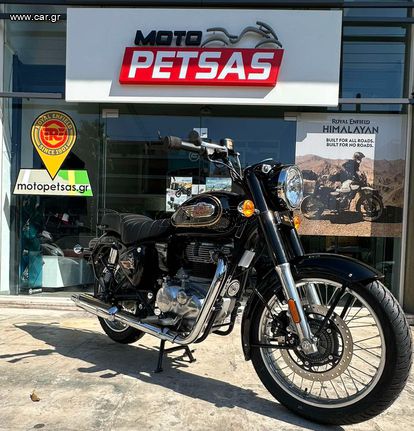 Royal Enfield Bullet 350 '24 ΕΤΟΙΜΟΠΑΡΑΔΟΤΟ STANDARD BLACK MOTO PETSAS