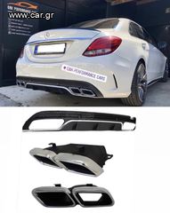 ΠΙΣΩ ΣΠΟΙΛΕΡ Rear Mercedes C-Class W205 S205 (2014-2020) C63 AMG Design