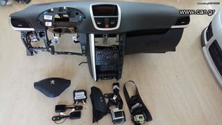 Σέτ κομπλέ αερόσακοι με ταμπλο Peugeot 207