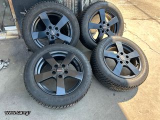 ΖΑΝΤΟΛΑΣΤΙΧΑ ΜΕΤΑΧΕΙΡΙΣΜΕΝΑ DEZENT RE dark 6.5x16 5x114.3& DUNLOP Winter 5 ΜΟΝΟ 499ΕΥΡΩ