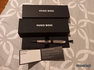 ΠΕΝΑ HUGO BOSS ΧΡΩΜΑΤΟΣ ΑΣΗΜΙ ΚΑΙΝΟΥΡΓΙΑ ΑΧΡΗΣΙΜΟΠΟΙΗΤΗ ΣΥΛΛΕΚΤΙΚΗ ΜΕ ΤΗΝ ΘΗΚΗ ΤΗΣ ΚΑΙ ΚΑΡΤΑ ΓΝΗΣΙΟΤΗΤΑΣ