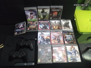 PS3 2 controllers και  14 παιχνίδια