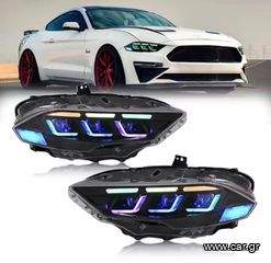 ΦΑΝΑΡΙΑ ΕΜΠΡΟΣ LED Headlights Ford Mustang 15/22