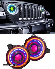 ΦΑΝΑΡΙΑ ΕΜΠΡΟΣ Jeep Wrangler/Gladiator Oculus Bi-LED Projector Headlights  2018-2024