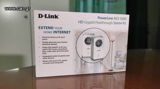 D-Link DHP-P601AV Powerline - Passthrough - Διπλό Κιτ - Εντός Εγγύησης