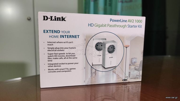 D-Link DHP-P601AV Powerline - Passthrough - Διπλό Κιτ - Εντός Εγγύησης