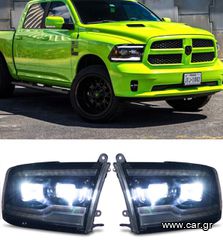 ΦΑΝΑΡΙΑ ΕΜΠΡΟΣ Dodge Ram LED Headlights (White DRL)