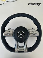 Mercedes-Benz τιμονι γνήσιο amg performance καινούργιο με δερματινο αερόσακο  για distonic και μοτερ για w177 c118 h247 x247 w213 w205 x253