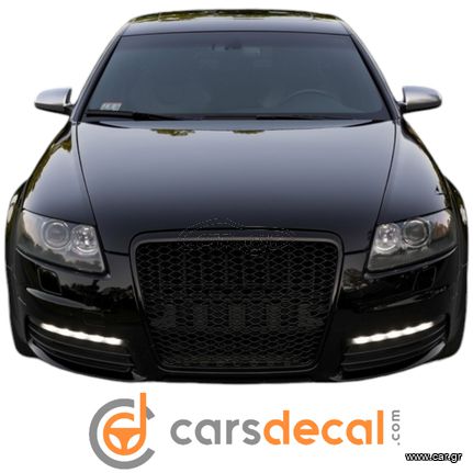 Audi A6 4F 4F2 C6 Μάσκα Look RS Μαύρη Γυαλιστερή