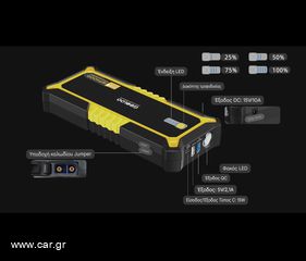 ⚡️Εκκινητής Μπαταρίας Οχημάτων 4000A / Jump Starter  - PowerBank 26800mAh GOOLOO GP4000-thumb-6