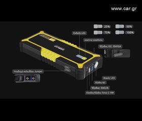 ⚡️Εκκινητής Μπαταρίας Οχημάτων 4000A / Jump Starter  - PowerBank 26800mAh GOOLOO GP4000-thumb-13